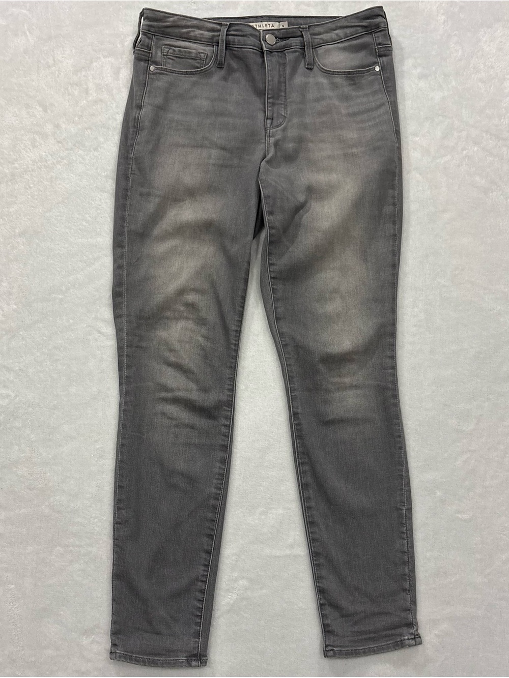 Athleta Sculpttek Grey Skinny Jeans Women’s Size 6